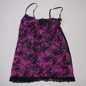 Apt. 9 Purple And Black Underwired Bustier Size XL
